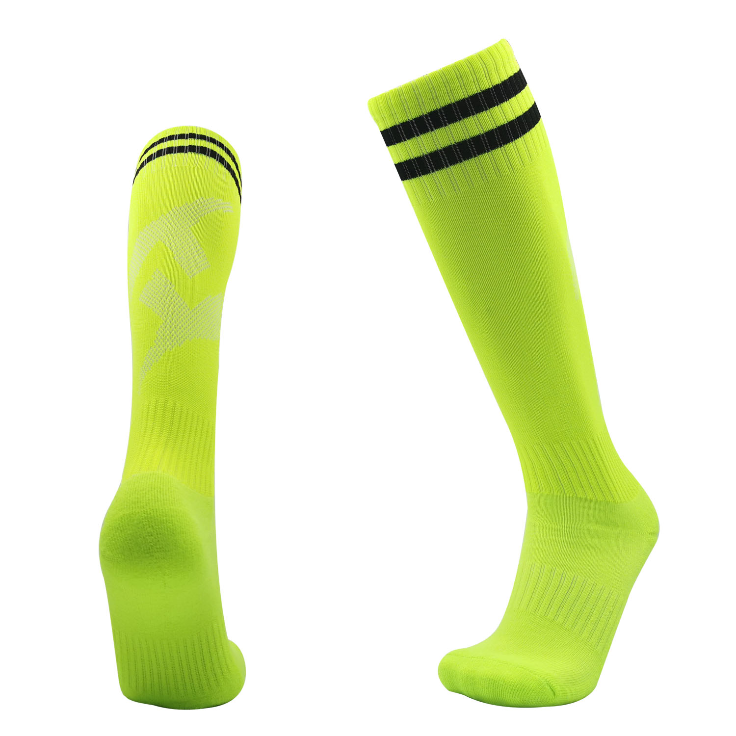 Voetbal Sokken Lange Buis Knie Katoen Kinderen Legging Kousen Voetbal Baseball Running Sport Volwassenen Kinderen Sokken: S / Rood