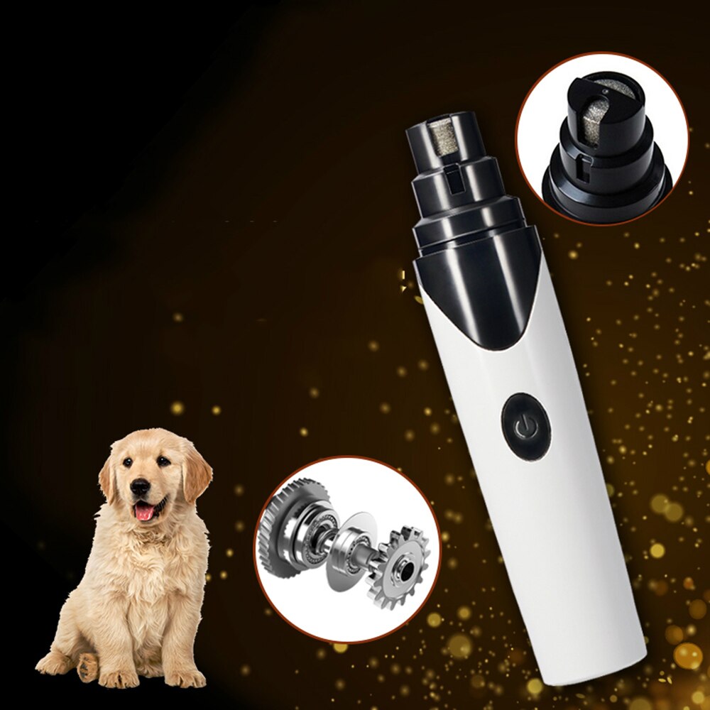 Smerigliatrice per unghie elettrica per animali domestici gatto per cani lima per toelettatura per unghie zampe professionali smerigliatrice clipper rifinitore strumento per la cura delle unghie per animali domestici