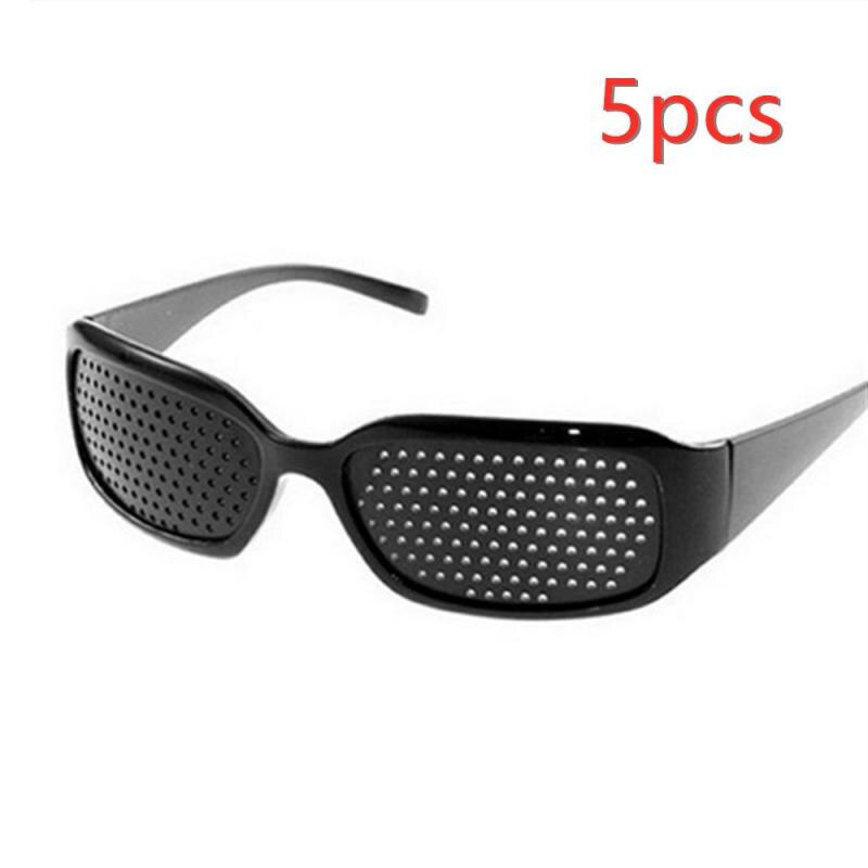 Lunettes à sténopé pour exercices de Vision, 3/4/5/10 pièces, pour améliorer la vue, nouvelle: 5PCS