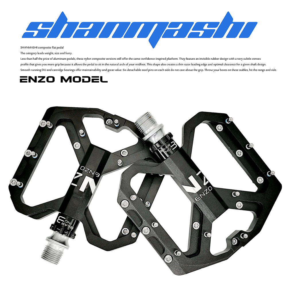 Ultraleicht ENZO Mountainbike Pedal Versiegelt 3 Lagerbier Straße Radfahren CNC Aluminium Legierung Eloxieren Flache Breite Mtb Fahrrad Pedale