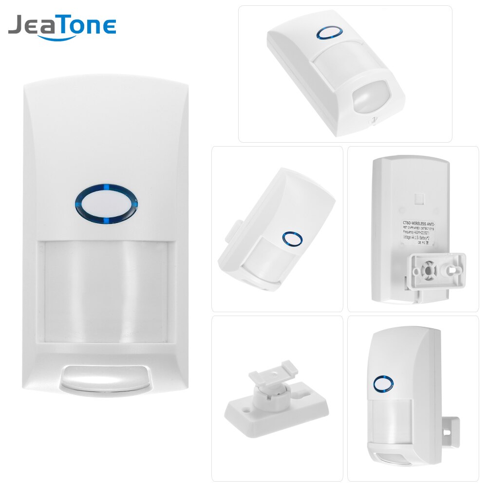 Jeatone draadloos huis inbreker wifi alarmsysteem beveiliging app controle engels android ios pir-sensor deur raam detector alarm