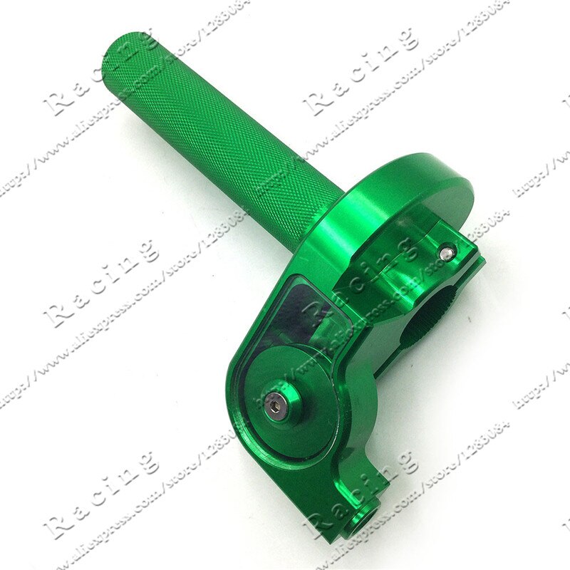 22mm Manubrio CNC Valvola A Farfalla in Alluminio presa Rapido twister Accontentarsi di CRF50 70 110 IRBIS 125 250 sporco fossa bicicletta moto motocross: verde