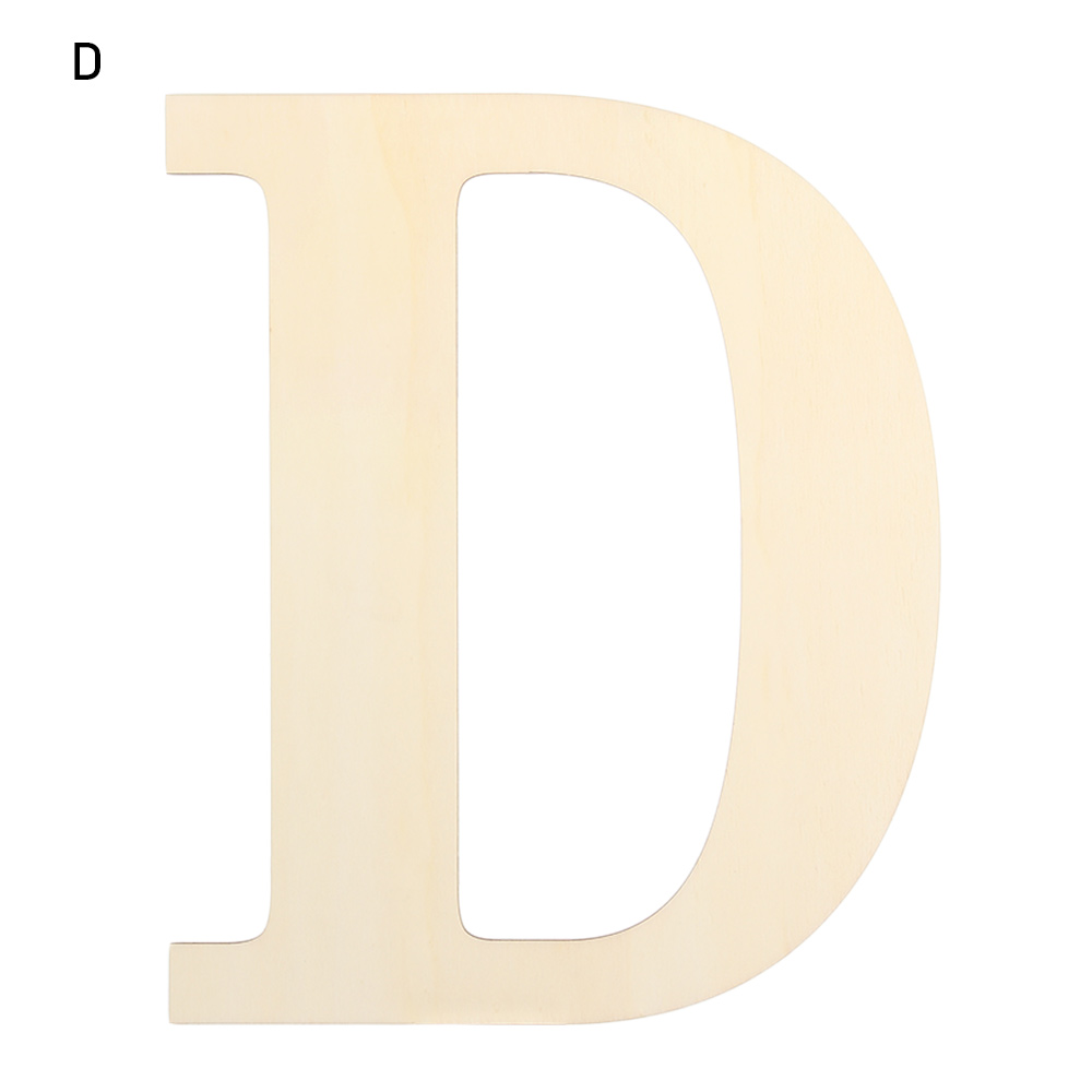 Ornamentos de porta de parede semiacabados, decoração de casa em branco pintável 30cm letras de madeira alfabeto inacabado diy artesanato em madeira: Cinza claro