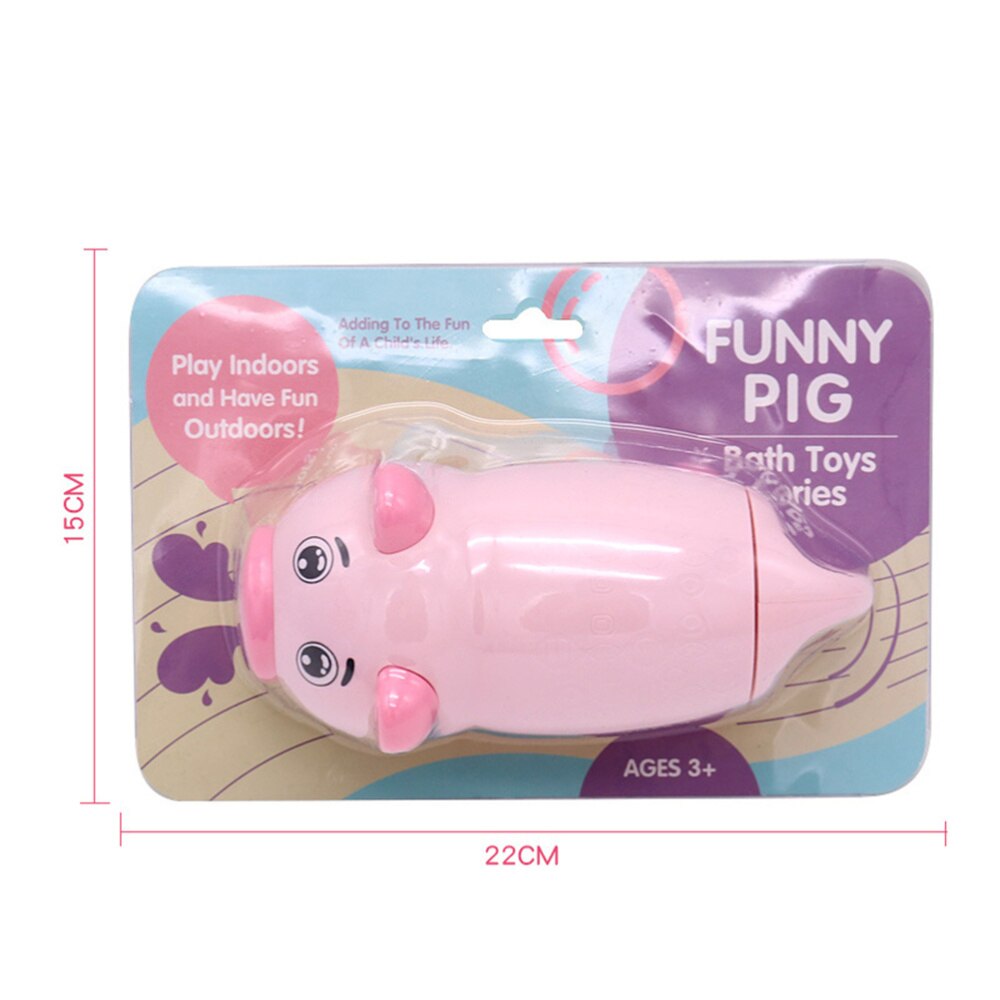 1Pc Lovely Pig Shaped Water Blaster Plastic Drawing Water Shooter Toy Summer Swimming Pool Beach Toy (Pink)