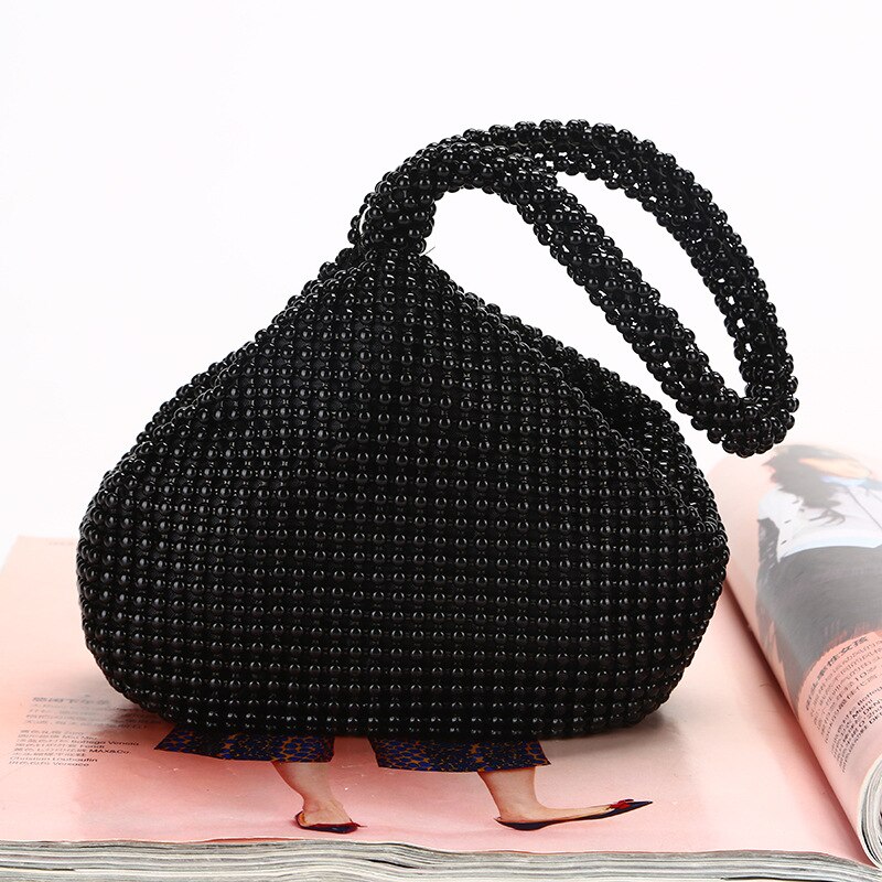 Gold Silver Rhinestone Bag Women Crystal Basket Handbag Small Square Evening Bag Bride Phone Makeup Party Totes Shoulder Bag: black