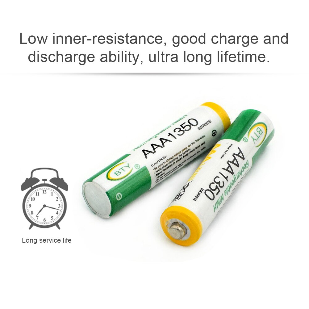 Met Doos 4 Stuks-20Pcs Ni-Mh Oplaadbare Batterijen Aaa 1350Mah Batterij 1.2V 3A Hoge Capaciteit 1350mah Oplaadbare Batterij Aaa