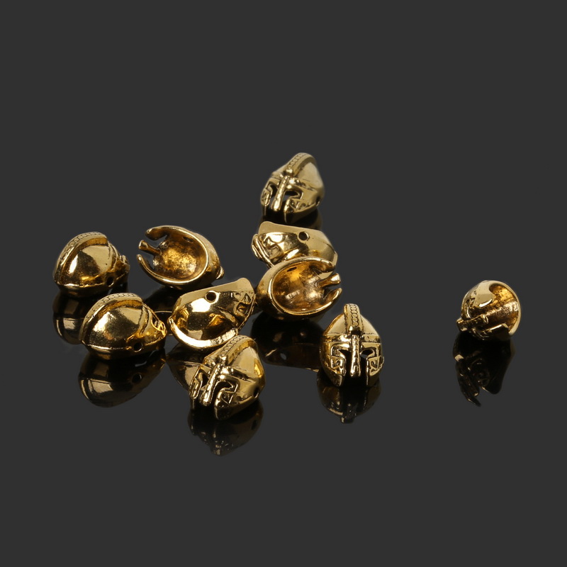 10 pcs Antiek Goud/Zilver 11x16mm Romeinse Armor Warrior Gladiator Helm Spacer Kralen Hanger Charms voor armband Sieraden Maken