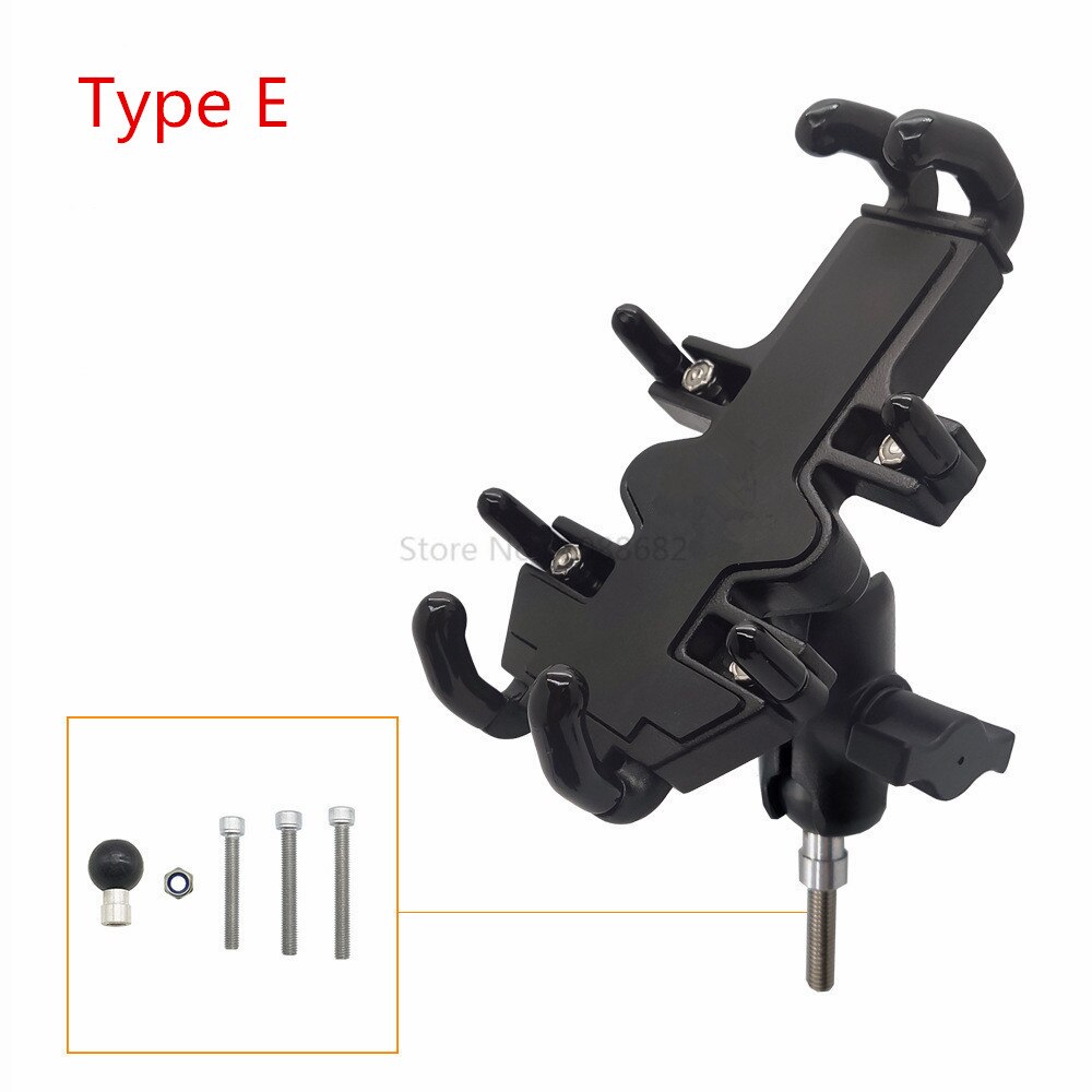 Jadkinsta Sfera In Alluminio Supporto Del Supporto Regolabile Del Motociclo Manubrio con Doppia Presa Braccio per Gopro Telefono Ram Mount: E