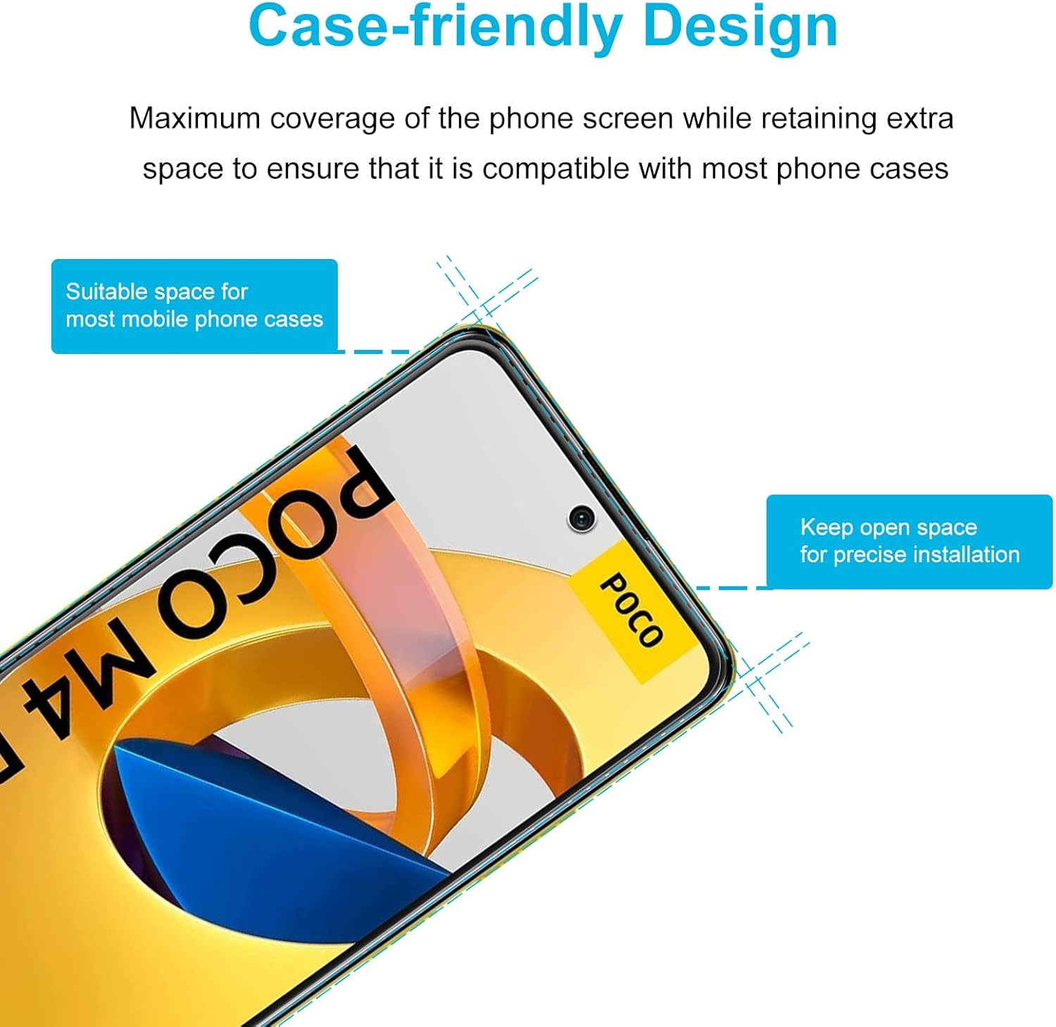 Pour Xiaomi Poco M4 Pro 5G verre trempé haute définition anti-déflagrant protecteur d'écran film de verre 2/4 pièces