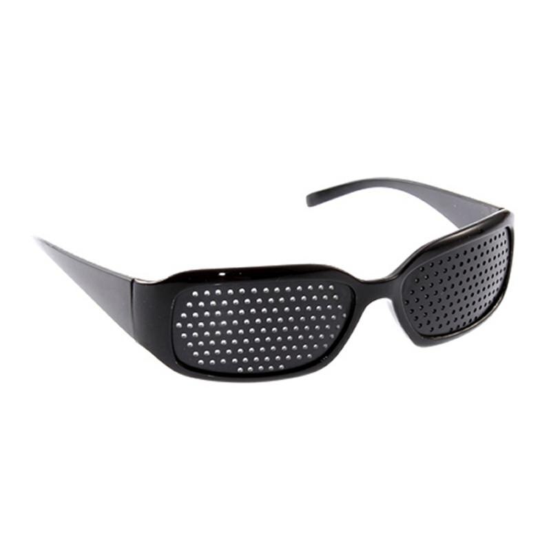 Black Unisex Vision Gezichtsvermogen Zorg Gaatjes Eye Oefening Brillen Gaatjes Bril Gezichtsvermogen Te Verbeteren Plastic