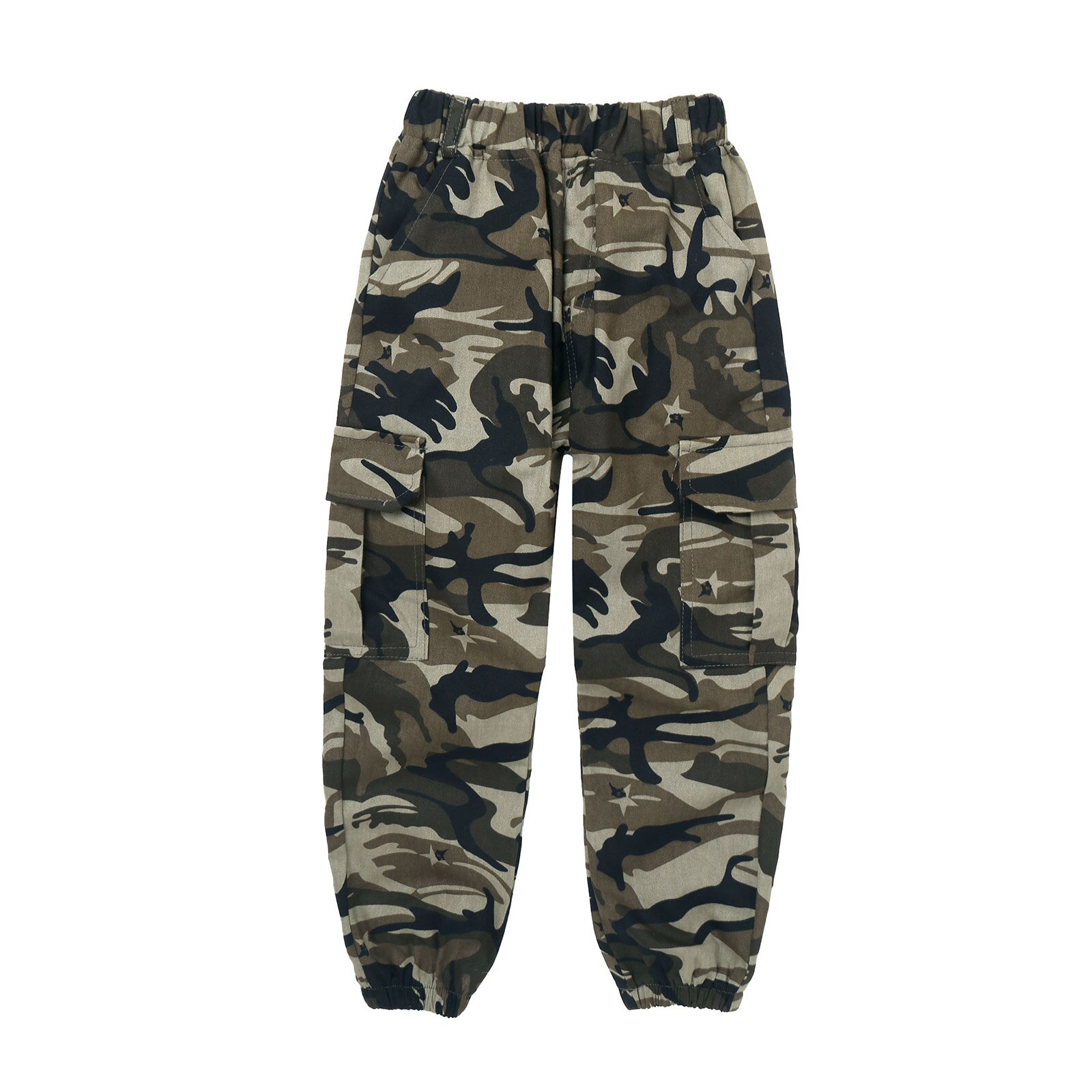 Kids Camo Trousers Teenage Boys Cargo Pants Casual Cotton Sport Pants Children Camouflage Pants For Boys Joggers Sweatpants: 150cm