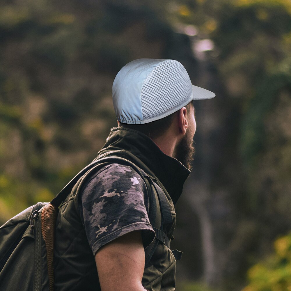 WOSAWE Reflective Baseball Cap Summer Solid Thin Mesh Portable Quick Dry Breathable Sun Hat Golf Tennis Running Hiking Camping