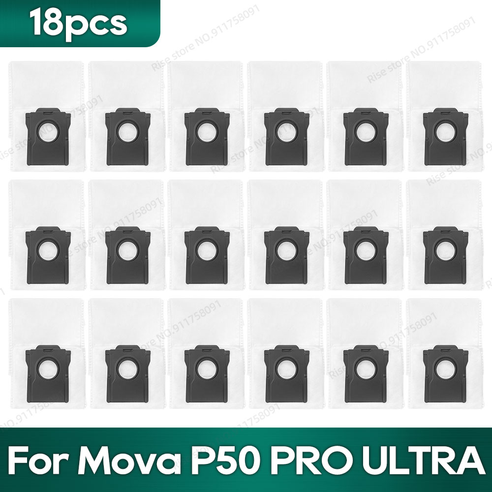 Compatibile con Mova P50 pro ultra, Mova P10 pro ultra, MOVA P10 ultra Accessori Tricut spazzola Filtro Hepa Mocio Sacchetto per la polvere in tessuto: Grigio scuro