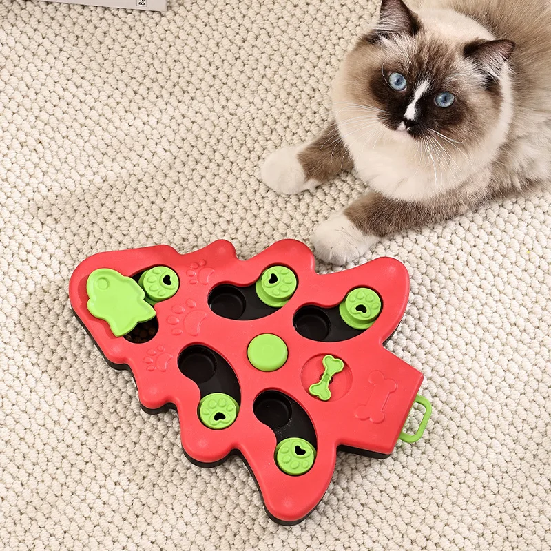 Jouets Puzzle pour chiens, mangeoire lente interactive, augmentation des chiots, distributeur de nourriture IQ, manger lentement, bol antidérapant, jeu d'entraînement pour animaux de compagnie, chat et chiens: Or