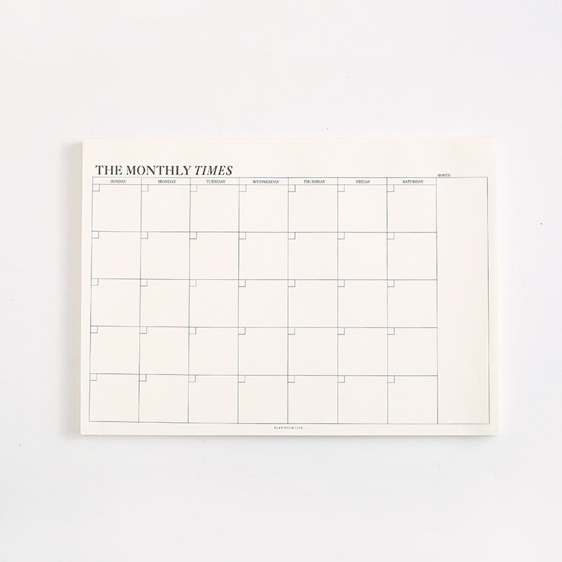 Wekelijkse planner 60 vellen takenlijst Kantoor School Memo Pad Time Manager Notebook B5 Verse maandelijkse planners: Coffee