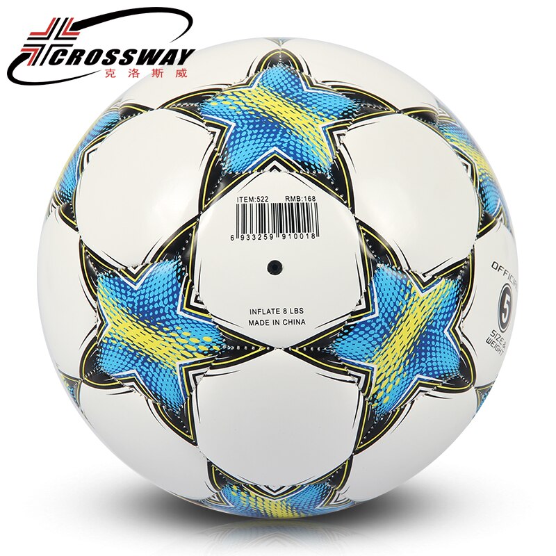 CROSSWAY ZQ-522 Size 5 PU Football For Match Training Match Soccer Ball Five-a-side Football Goal Soccer Balls