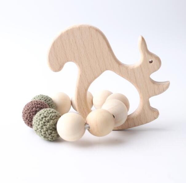 DIY Ambachten Armbanden Met Vis Vorm Accessoires Voor Baby Rammelaar Speelgoed Niet giftig Gehaakte Kralen Food Grade Materialen Bijtring: type 3