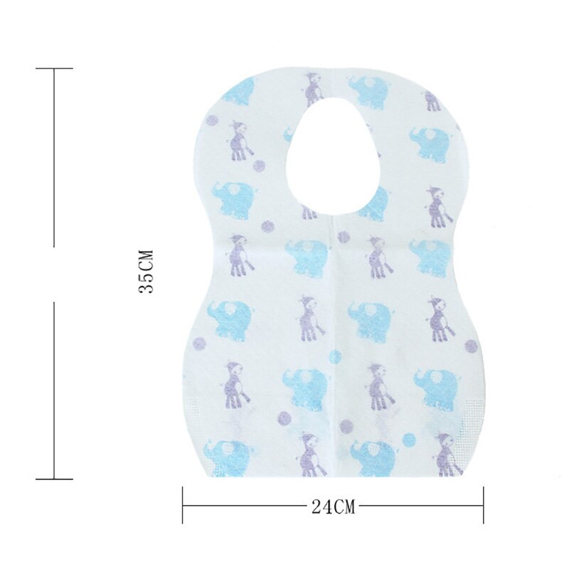 Carino 10pz bambini piccoli Sbavando Bavaglini Usa E Getta Del bambino saliva Asciugamano Bava Bavaglino Del bambino Del Fumetto di Alimentazione Adatto per I Bambini