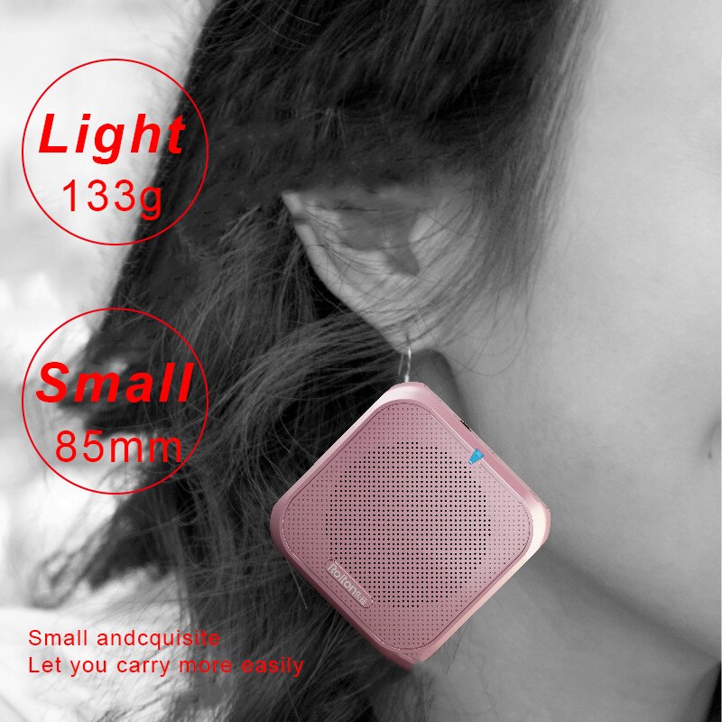 Rolon K400-Amplificador de voz portátil, megáfono con micrófono con cable, altavoz, MP3, entrenamiento de profesores