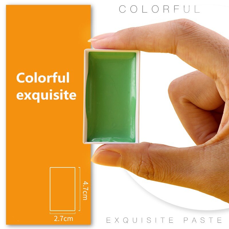 Kuretake – ensemble de peinture à l'aquarelle solide 24/36/48, se dissout rapidement la couleur de la peau, peinture pigmentée professionnelle, fournitures d'art