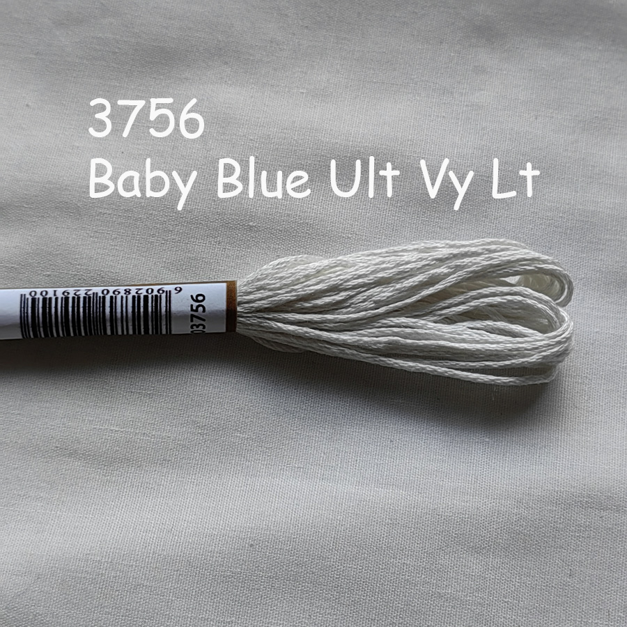 Wysokiej jakości 100% bawełniana nić robić haftu krzyżykowego niemowlę niebieski 162 312 322 334 775 803 813 825 826 827 3325 3755 3756 3841: LlAVENdeR / 0.4mm