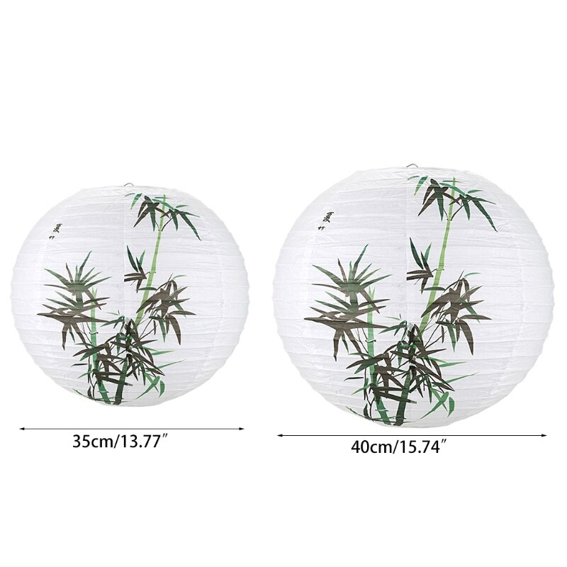 40cm bambusowy okrągły papier latarnia klosz robić lampy chińskie światło w stylu orientalnym restauracja ślub dekoracje na domowe przyjęcie prezenty nowy rok deco