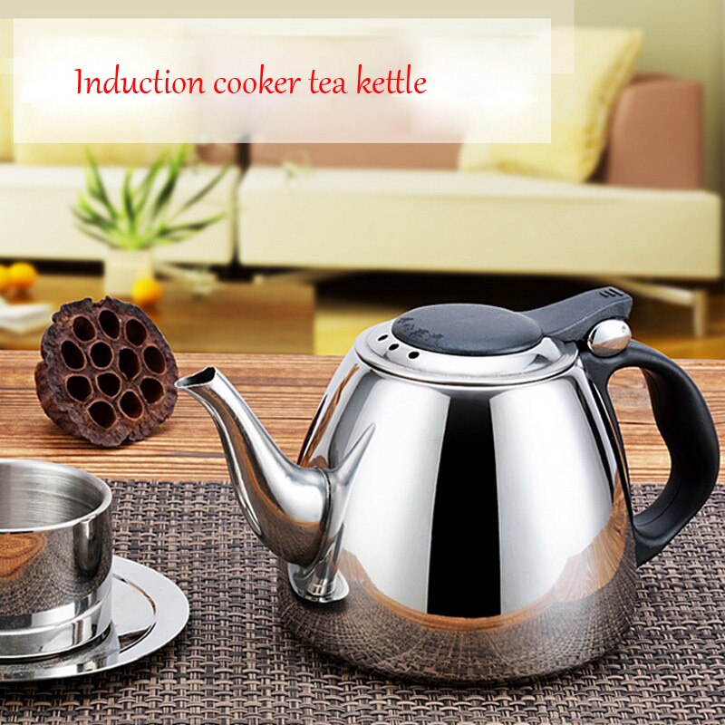 1.2L stainless steel induction cooker teapot flat bottom coffee pot