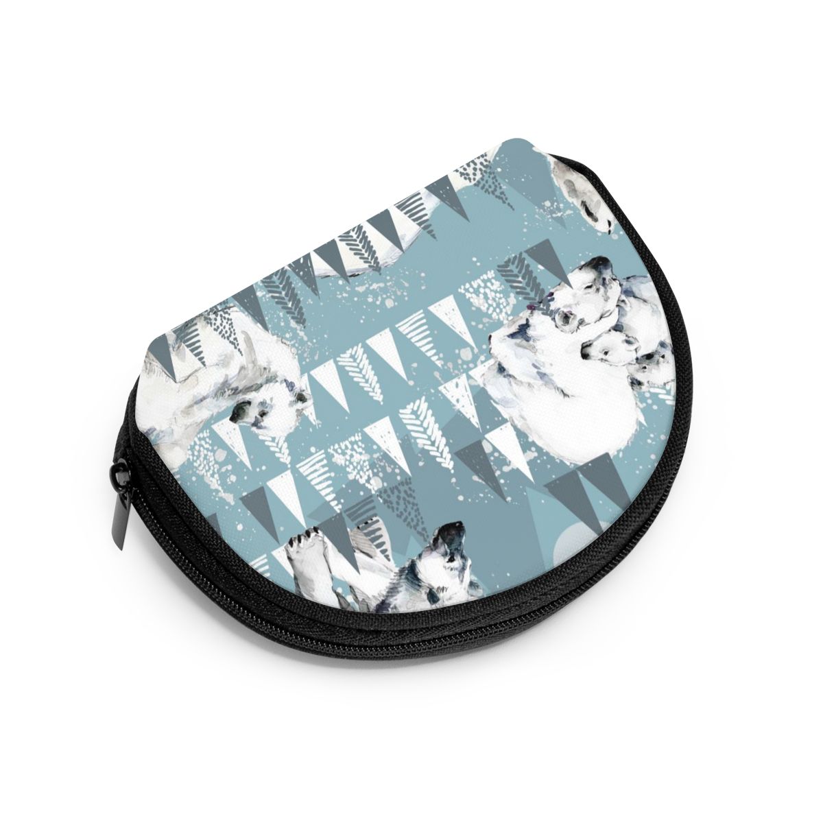 Damesportemonnee kort dames portemonnee portemonnee voor dames kaarthouder kleine damesportemonnee dames winter ijsbeer