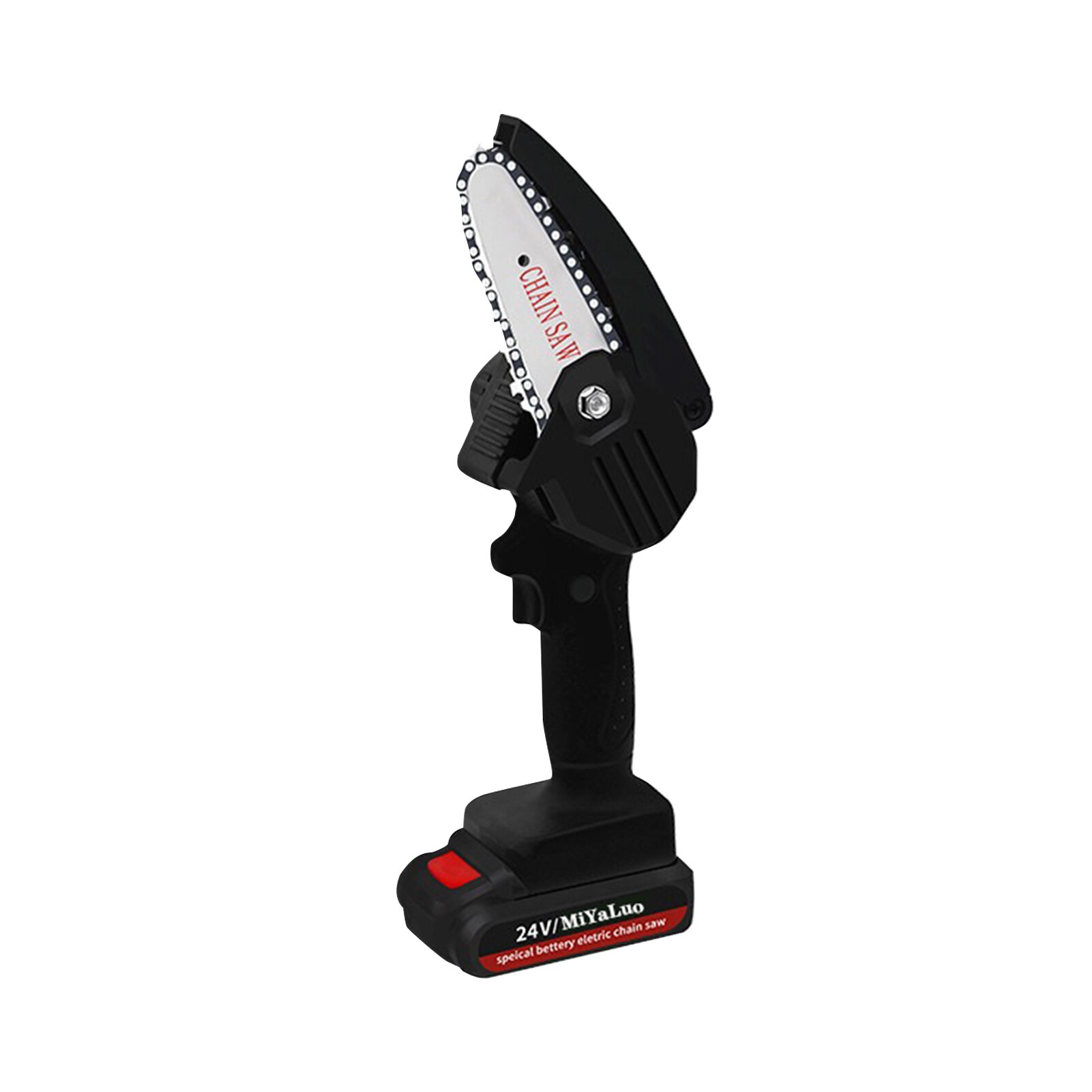 Mini Electric Chainsaw Cordless Handheld Pruning Saw Portable 21V Battery Woodworking Machine Home Garden Logging Power Tool: black / EU