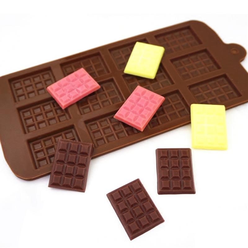 Non-stick Silicone Waffle Mold Kitchen Bakeware Cake Mould For Oven Chocolate Ice Baking Party Wedding Dessert Mold Tool Decor