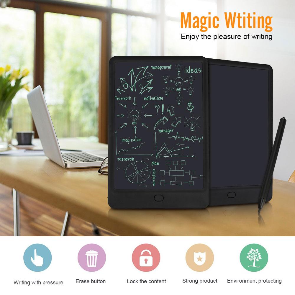 Writing Board Portable Interesting 25.6 X 16.5 X 0.8cm with Pen Notepad Electronic Product Drawing Boards ABS