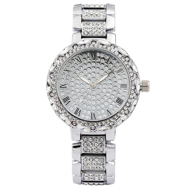 Marque De Luxe Admiraliteit Dames Montres Dames Montres Dames Cristal Dames Dames Quartz Montres De Mode Dames Montres Mirar: Silver