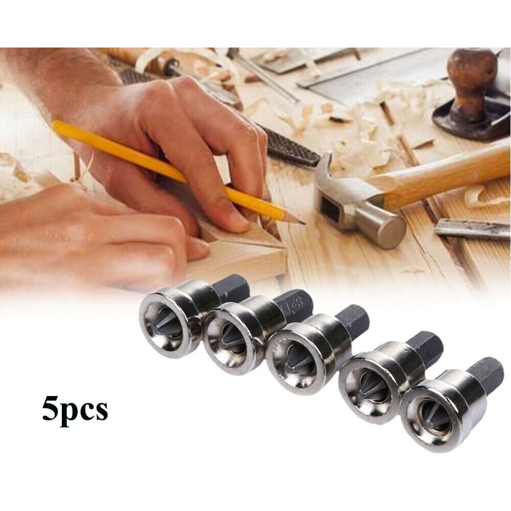 5PCS Screwdriver Bits Plasterboard Drywall S2 Hex Screwdriver Bits Kit Screw Drive Tools Set Drill Bit Screw Driver Bits
