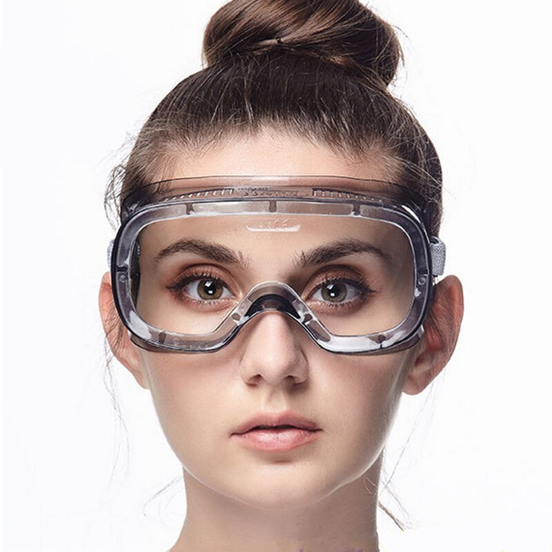 Anti-Impact Anti chemical splash WindProof Bicyle Hospital Safety Goggle Glasses Economy clear Lens Work Labor Eye Protection