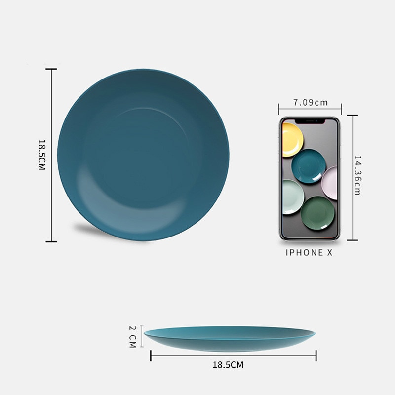 Assiette à Sauce alimentaire en plastique, petit tableau de dégustation de vinaigre, assiettes à collation créatives Imitation porcelaine assiette de fruits de ménage ronde