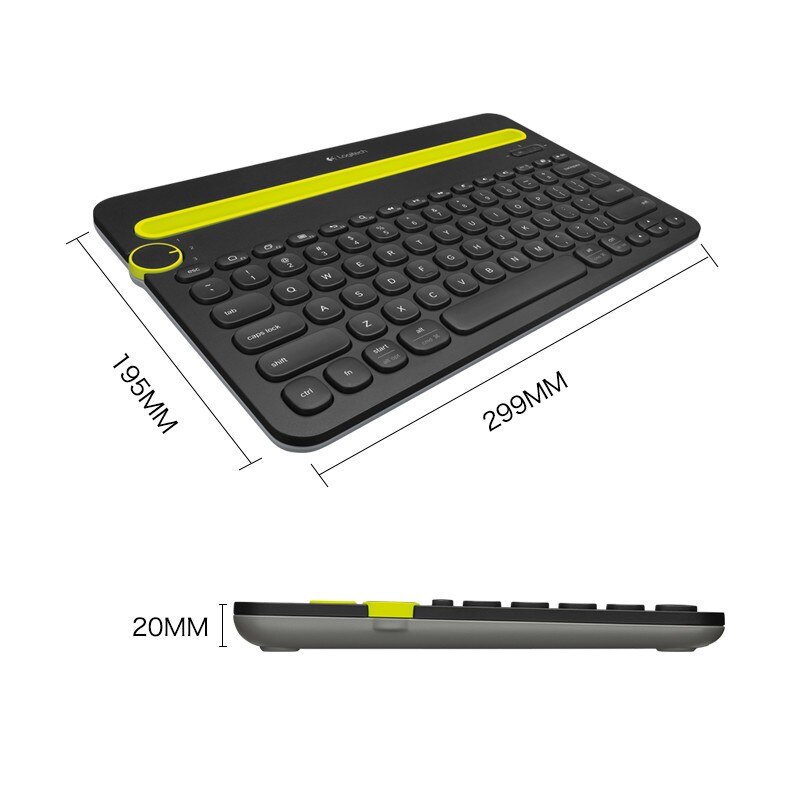 Logitech K480 Wireless Bluetooth Keyboard Supports Android Apple Phones, Computers, Tablets, iPad Notebooks, And Computers.