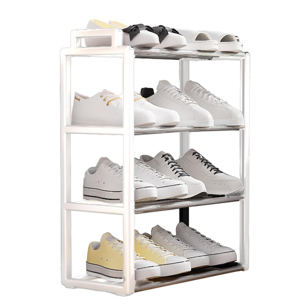 Shoe Rack For Entryway Multipurpose Shoe Closet Organizer Standing Shoe Rack Breathable Shoe Shelf Organizer Shoe Storage Rack: white color