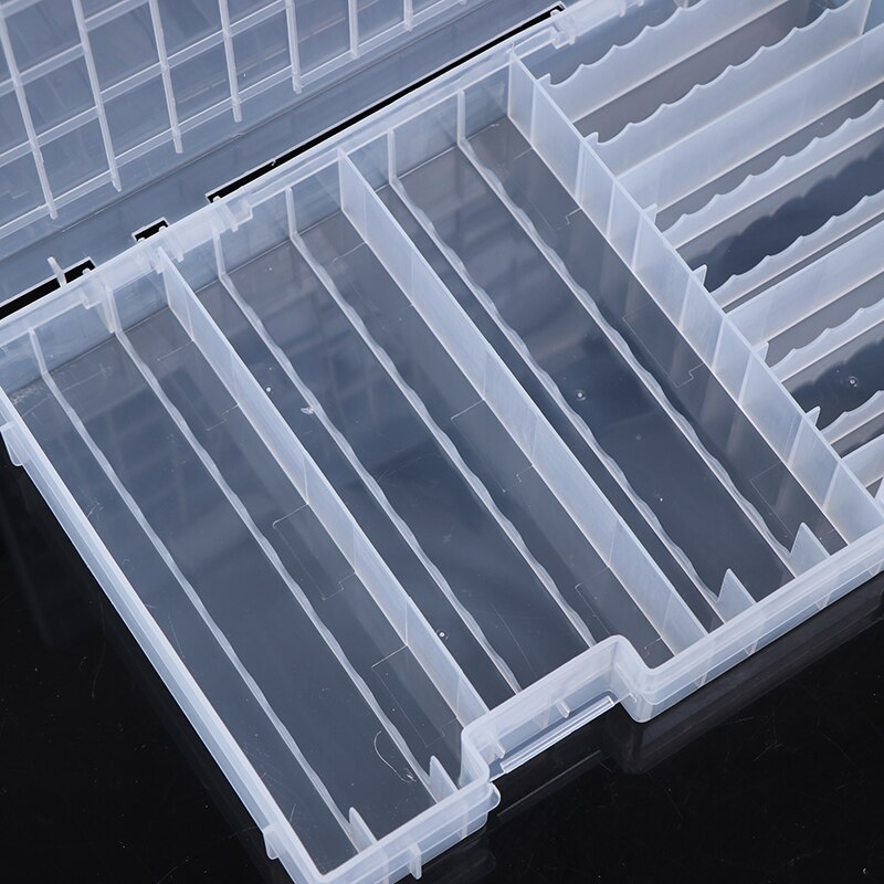 Super Volume Transparent Plastic Battery Storage Box For Placed 100pcs AAA AA Battery Holder Container Coverd Finish Kit Box