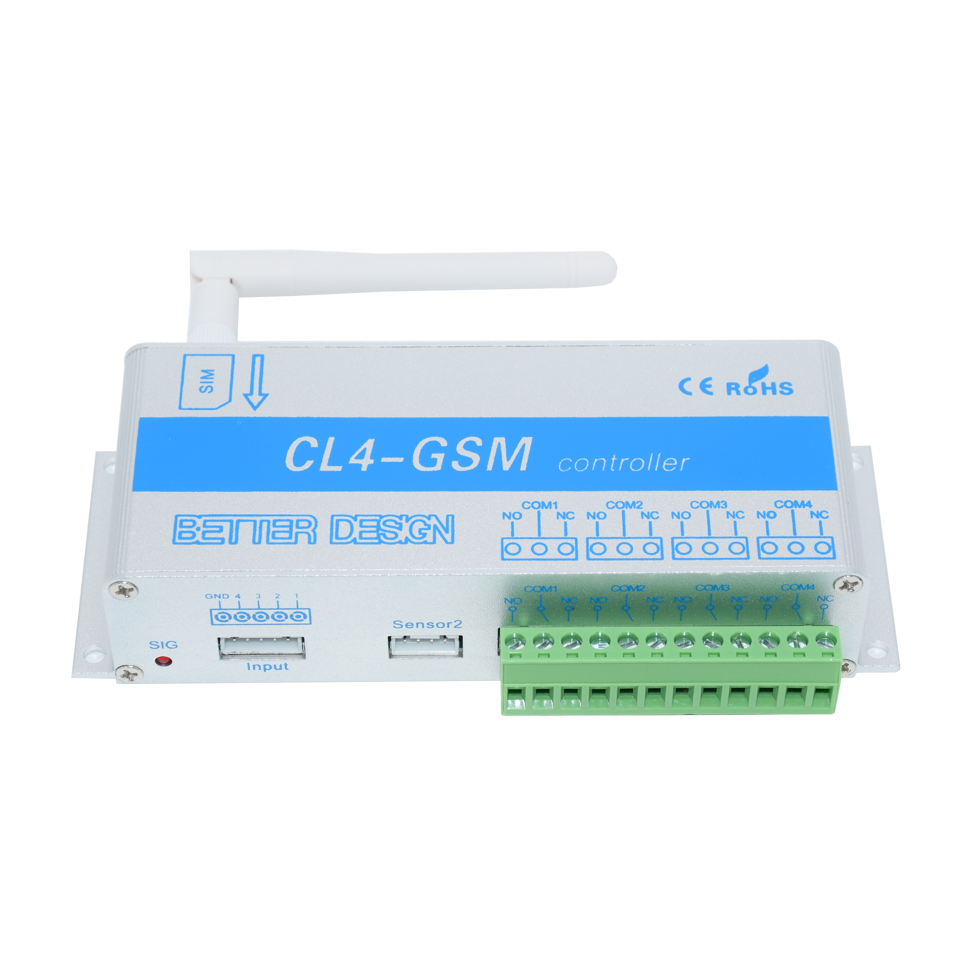 4 Channel Relay CL4-GSM SMS GSM APP Wireless Controller GSM Receiver Switch Gate Door Opener Operator