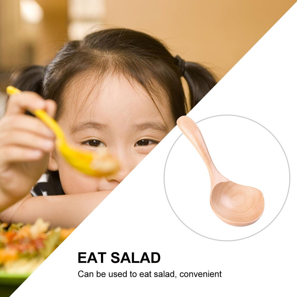 Houten Rijst Scoop Met Uitloop Japanse Stijl Pap Lepel Keuken Gebruiksvoorwerp Servies Voor Thuis Restaurant