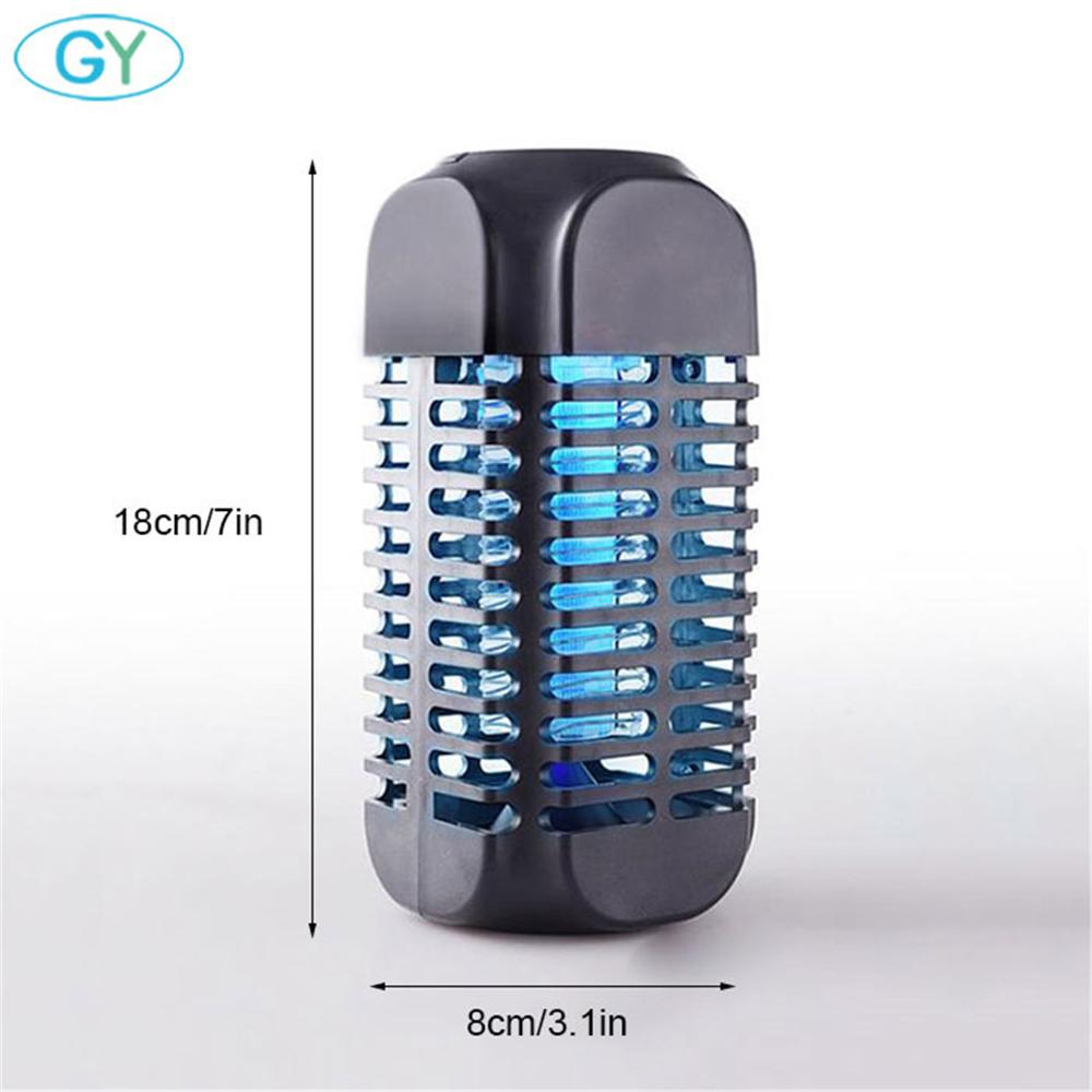 2W DC5V USB zasilany elektroniczny zabójca komarów lampa, czarny biały kryty latające owady łapka na owady środek odstraszający komary eliminator