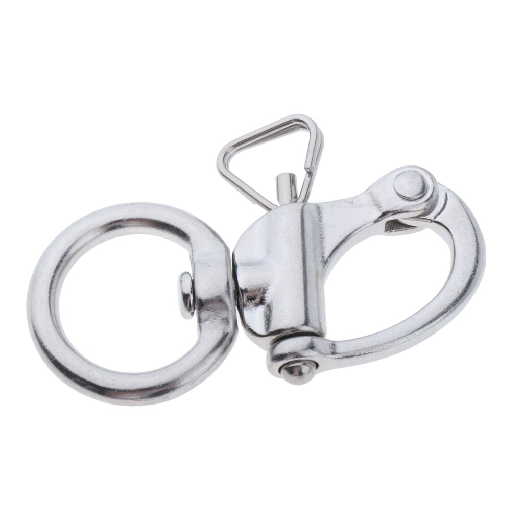 Swivel Eye Snap Shackle Quick Release Bail Rigging Sailing Boat Marine Stainless Steel Clip