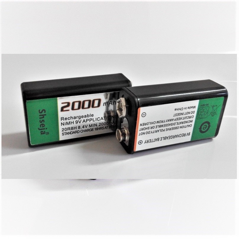 Large-capacity 2000mAh 9V rechargeable battery 9 volt Ni-MH battery 9V battery
