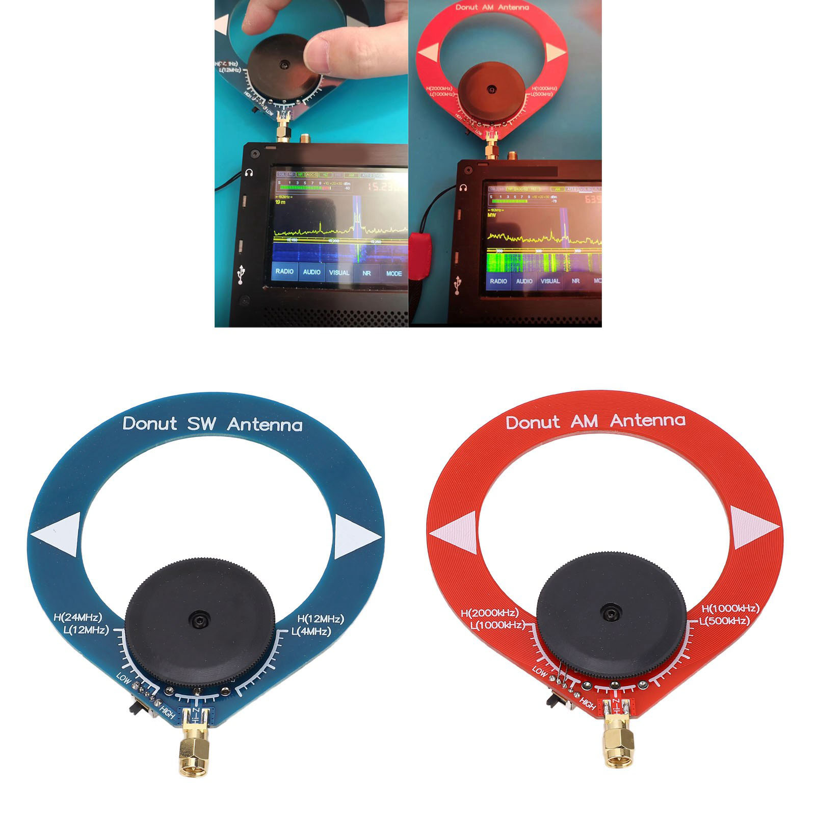 Donut Am Mw Sw Antenne Anti Interferentie Draagbare Mini Loop Antenne Voor Kortegolf Radio Mini Lus Antenne Donut Am Antenne