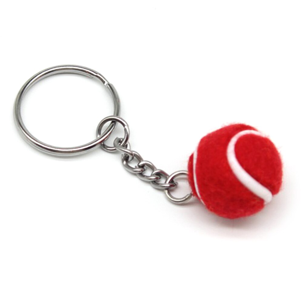 Tennis Racket Keychain - Cute Sport Mini Keychain car Pendant Keyring Sports Key Chain Bag Pendant Figure Charms Key Chains