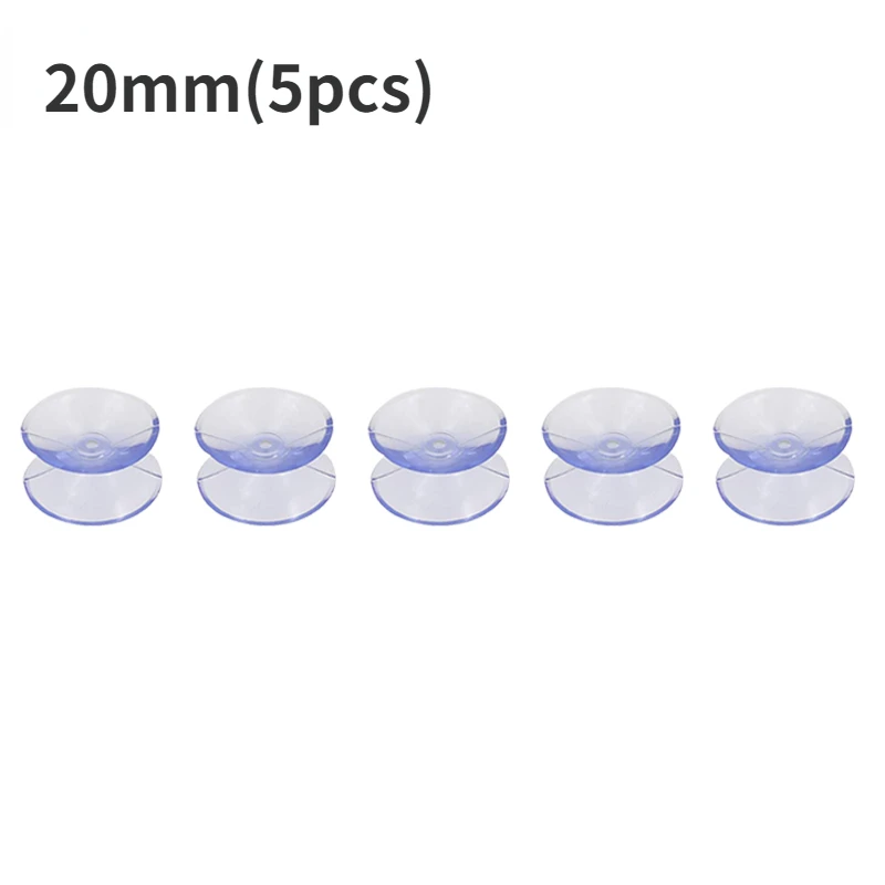 30/5 Uds ventosa de doble cara-almohadillas de ventosa para vidrio plástico acuario tubo de oxígeno DIY soporte de jabón accesorios 20/30/35mm: Marfíl
