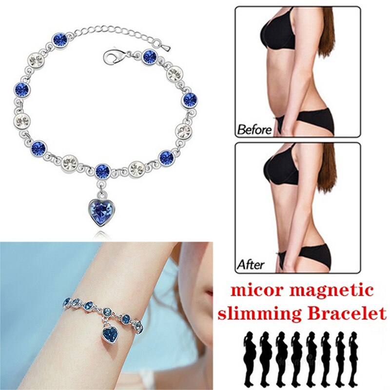 1pc- kristall-Armbinde, exquisites abnehmarmband, magnettherapie, fettverbrennung, verbesserung der durchblutung