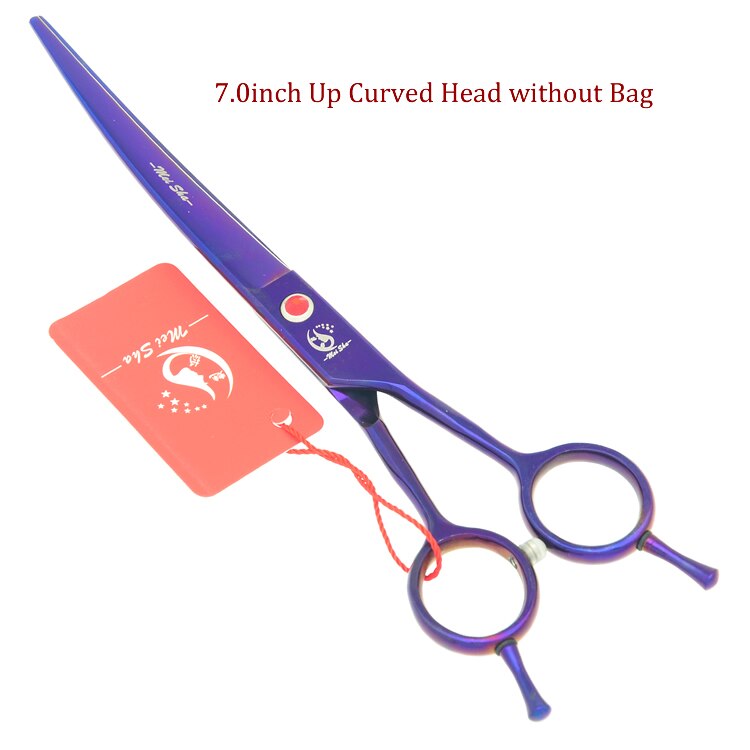 Meisha 7" Pet Grooming Shears Set Animal Straight& Thinning & Curved Scissors with Comb Bag Dog Accessories HB0233: HB0115 no bag