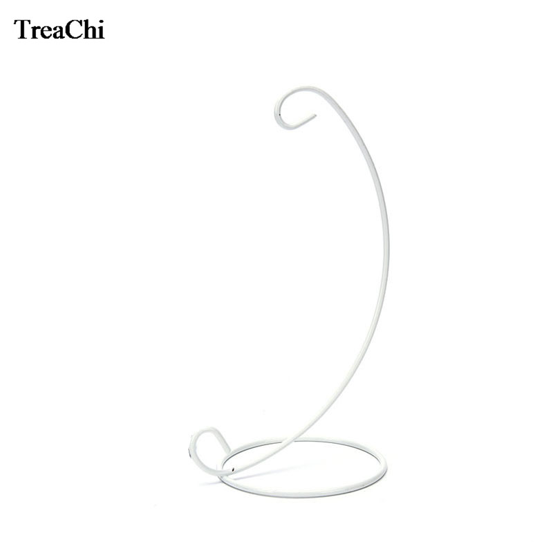 Metal Hanging Rack Terrarium Plant Display Shelf Pastoral Jewelry Watch Sunglass Chain Necklace Jade Decoration Stand: white