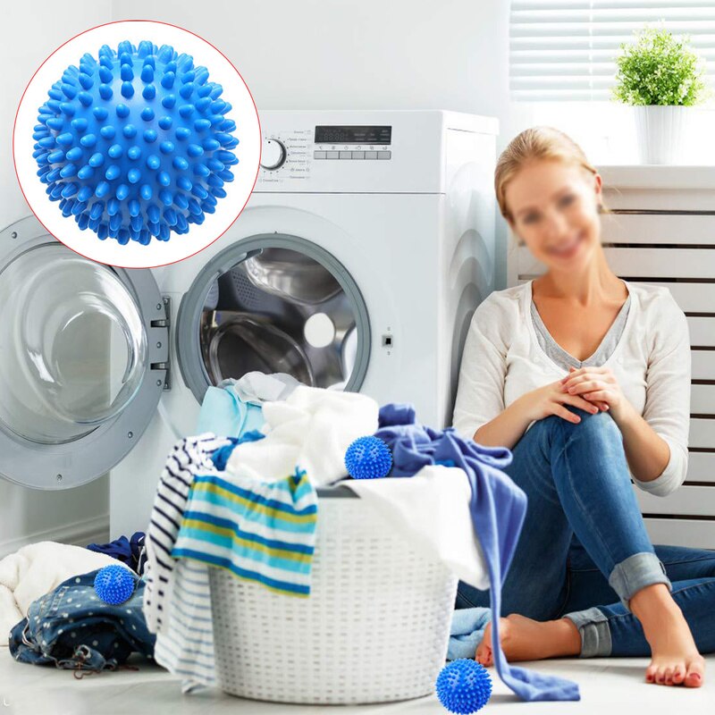 1/3 Piece Home Cleaning Laundry Ball Washing Tool Reusable for Dry Clothes Fluffy Anti-Tangle Softener Ball Magic Laundry Ball